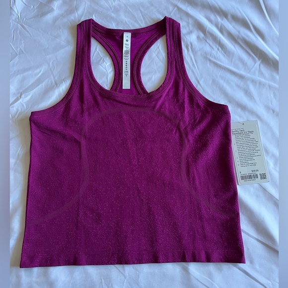 NWT Lululemon Swiftly Tech Racerback Tank Top 2.0 - Size 8 Magenta Purple - Picture 3 of 8